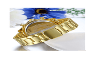 Men Full gold Stainless Steel Quartz Watch - sparklingselections