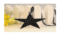 Vintage Brave Black Star Cool Necklace for Women - sparklingselections