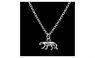 Silver Plated Animal Charms Dog Pet Pendant Necklace