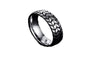 Vintage Stainless Steel Men's Tire Veins Ring (7,8)