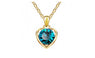 Charming Heart Shape Austria Crystal Pendant Chain Necklace