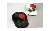 New Rose Applique Floral Baseball Unisex Cap - sparklingselections