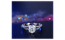 Antique White Gold Color Engagement Rings For Women AAA Zircon Luxury Wedding Jewelry Accessories