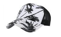 New Coconut Tree Printed Flat Hat for Unisex - sparklingselections