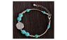 New Designer Retro Turquoise Round Beads Bracelet Women