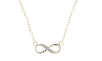 Crystal Tiny 8 Infinity Zircon Pendant Necklace For Women - sparklingselections
