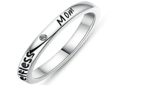 Silver Stackable Mom Rings for Women - sparklingselections