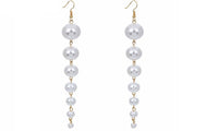 Pearl Fashion Long Drop Dangle Earrings For Women - sparklingselections