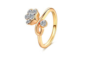 Cubic Zirconia Gold Wedding Bands Rings For Women - sparklingselections