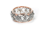 Silver Hollow Flower Wedding Rings For Women - sparklingselections