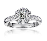 Silver Color Ring with AAA Zircon for Women - sparklingselections