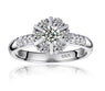 Silver Color Ring with AAA Zircon for Women