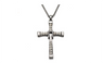 Punk Statement Necklace Silver Color Cross Crystal Necklace & Pendant