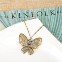 Hollow Butterfly Pendant Necklace - sparklingselections