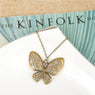 Hollow Butterfly Pendant Necklace