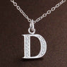 Letter D Crystal Pendant Necklace