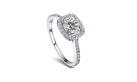 Cubic Zirconia Rhinestone Silver Plated Wedding Rings - sparklingselections