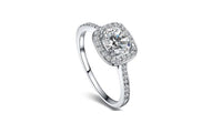 White Sapphire Silver Filled Engagement Wedding Ring - sparklingselections