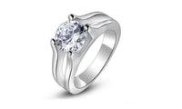 Trendy Prong Setting Cubic Zirconia Stone Wedding Ring - sparklingselections