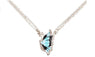 Blue Crystal Butterfly Pendant Necklace