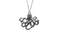 Silver Plated Octopus Pendant Necklace - sparklingselections