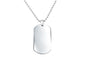 Stainless Steel Dog Tags Chain Pendant Necklace For Men High Quality Wedding Casual Regular Necklace Jewelry