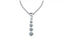 Charming Crystal Beads Pendant Silver Statement