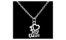 Valentine's Day I Love My Wife Words Heart Charm Pendant Necklace