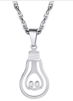 New Beautiful Light Bulb Antique Necklace for Men - sparklingselections
