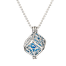 Square Necklace for Women Hollow Out Geometric Pattern Pendant Necklace and Unique Design Necklace