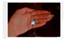 The Little Mermaid's Teardrop Glow in Dark Pendant Necklace Engagement Wedding Women Jewelry