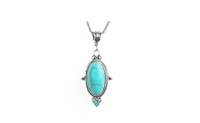Fashion Jewellery Special Oval Shaped Crystal Natural Stone Pendant,1 - sparklingselections