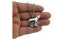 Vintage Silver Tone Polar Bear Short Women Necklace