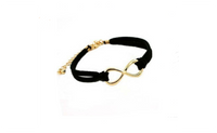 Fashion Infinity Eight Cross Bangle Jewelry Leather Bracelet