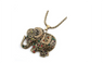 New Bohemian Red Crystal Elephant Pendants Necklaces