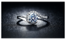 Wedding Engagement Vintage White Gold Plated Ring for Women