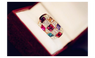 Blue Kiss Fashion Colorful Crystal Rings For Women