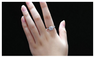 Cubic Zirconia Rhinestone Silver Plated Wedding Ring Jewelry