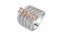 Morganite 925 Silver Expecial Exalted New Fashion Wedding Ring