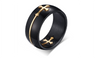 High Quality New Stainless Steel Ring 8MM Detachable Cross Fashion Ring Jewelry For Women-7