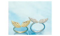 Fashion Shiny Small Angel Wings Finger Ring For Women (7)