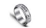 Stainless Steel Silver Plated I Lover Jesus Ring (6,7,8)