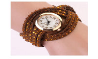 Woman Rivet Bracelet Quartz Wrist Watch - sparklingselections