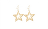 Double Five pointed Star Dangle Long Earings For Women