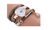 New Fashion Style Leather Casual Bracelet Watch Wristwatch Women Dress Watches Long Leather Bracelet - sparklingselections