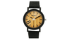 Relogio Masculino Casual Wooden Leather Strap Quartz Wristwatch