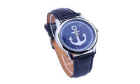 New Faux Leather Elegant Anchor Sailor Watch Top Quality Comfortable Watches For Women - sparklingselections