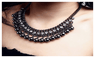 Vintage Statement Black Choker Chain Necklaces Jewelry Crystal Bead Necklace For Women