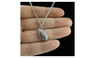 Silver Alloy Sports Game Rugby Pendant Short Chain Necklace