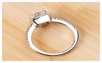 White Sapphire Silver Plated Wedding Ring